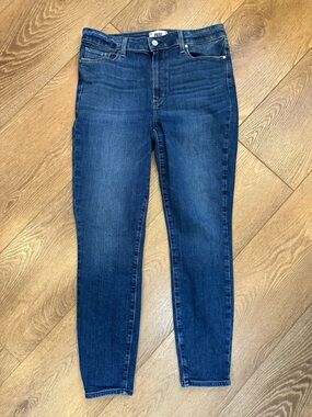 PAIGE Women's Skinny Jeans in Dark Blue Wash